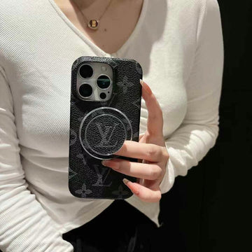 Luxury Monogram Magnetic Ring Phone Case