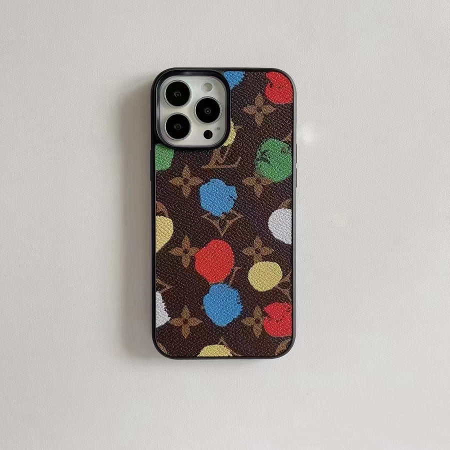 Luxury Multi-Color Monogram Phone Case for iPhone