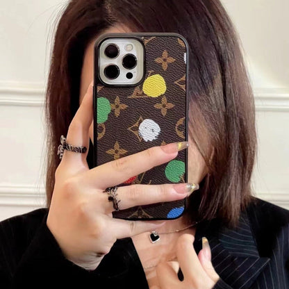 Luxury Multi-Color Monogram Phone Case for iPhone