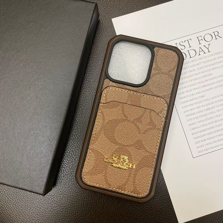 Chic iPhone Case with Built-in Card Holde