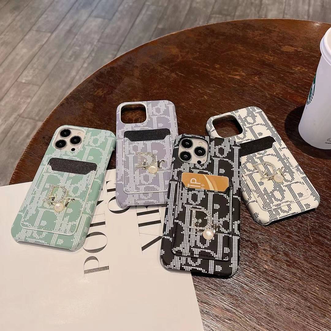 Fashion Lady Case with Card Holder for iPhone