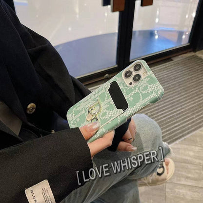 Fashion Lady Case with Card Holder for iPhone