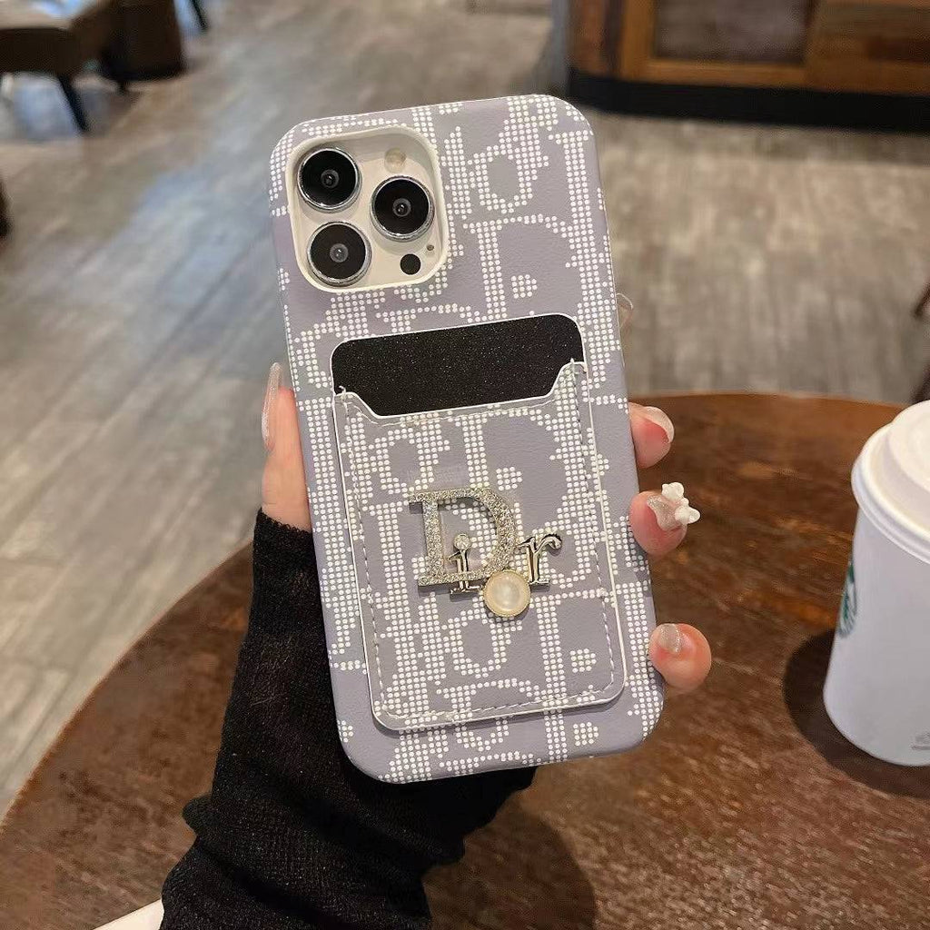 Fashion Lady Case with Card Holder for iPhone