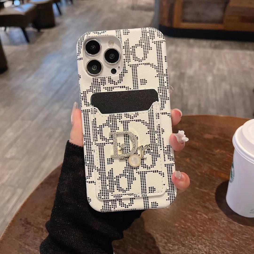 Fashion Lady Case with Card Holder for iPhone