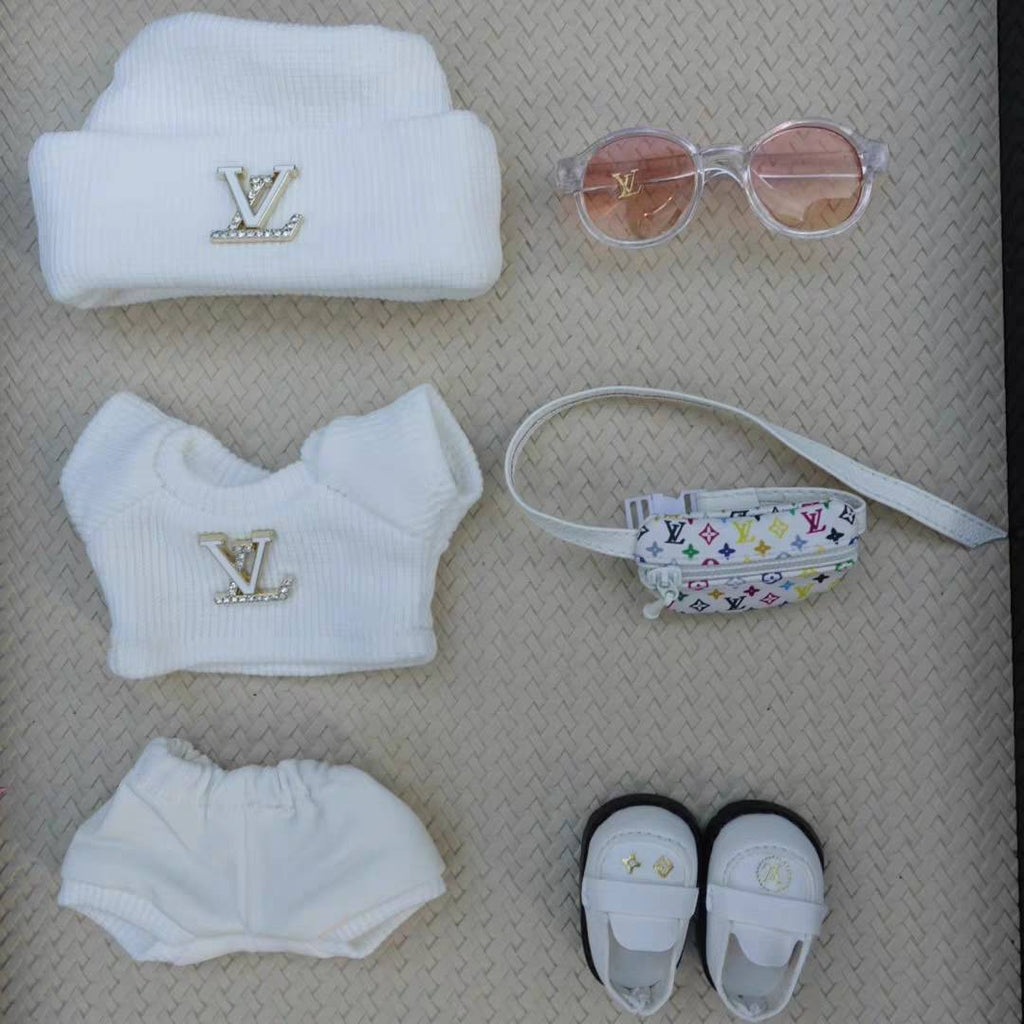 Labubu Doll's Clothing Toy Clothes-LV（White）
