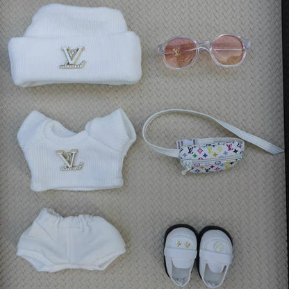 Labubu Doll's Clothing Toy Clothes-LV（White）