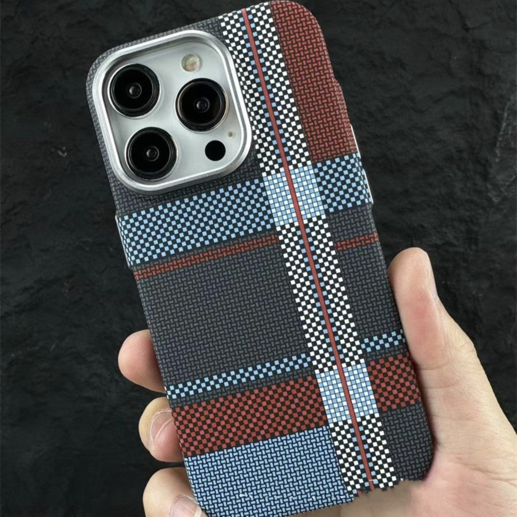 Kevlar pattern Magnetic Cover