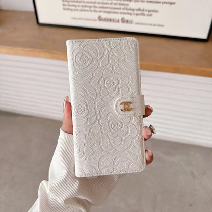 Chanel Genuine Leather Wallet Leather Crossbody Bag Apple iPhone Case