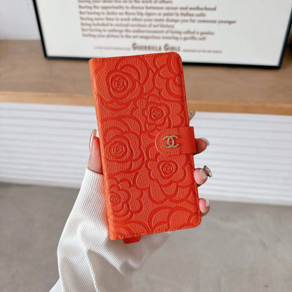 Chanel Genuine Leather Wallet Leather Crossbody Bag Apple iPhone Case