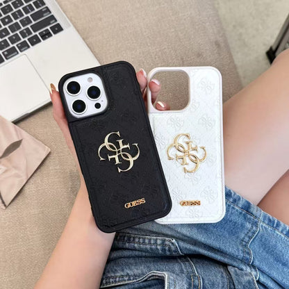 GUESS Monogram Mirror Electroplated Apple iPhone Case