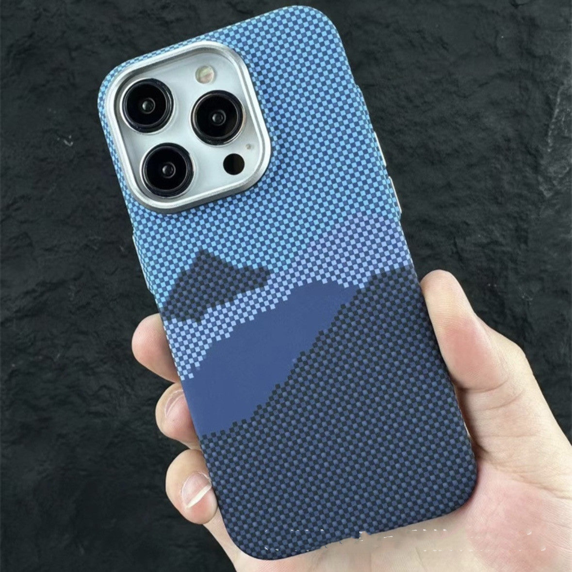 Kevlar pattern Magnetic Cover