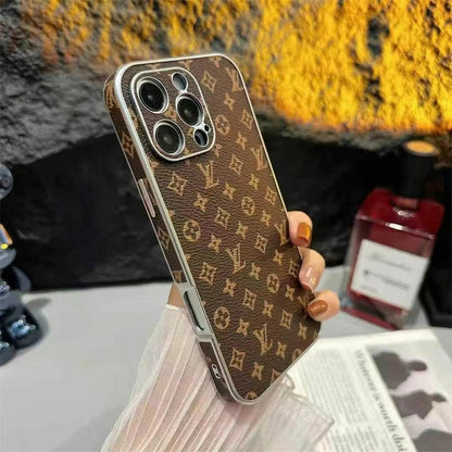 Luxury LV Leather iPhone Case