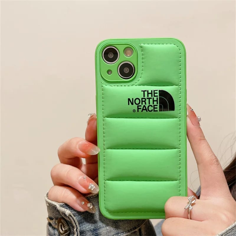 Luxury Fashion Leather The North Face Phone Case For iPhone