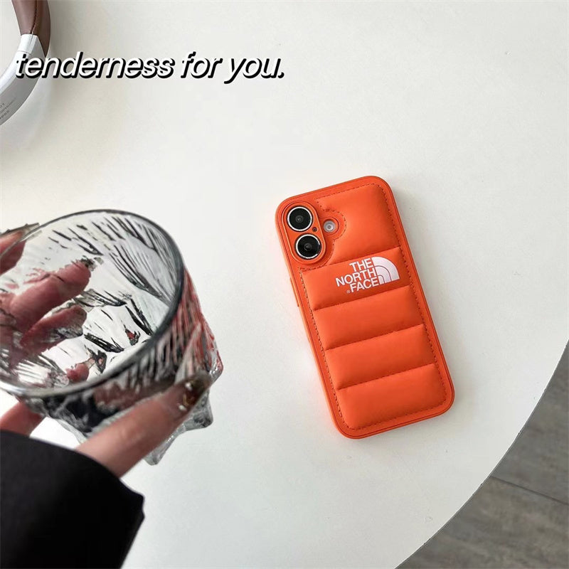 Luxury Fashion Leather The North Face Phone Case For iPhone