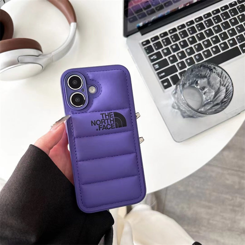 Luxury Fashion Leather The North Face Phone Case For iPhone