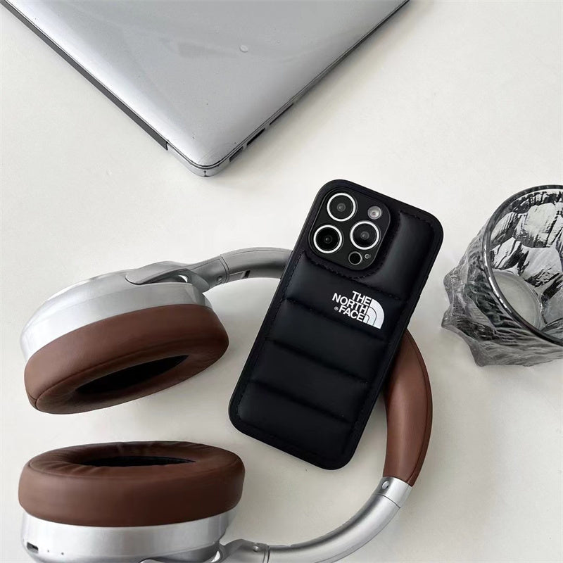 Luxury Fashion Leather The North Face Phone Case For iPhone