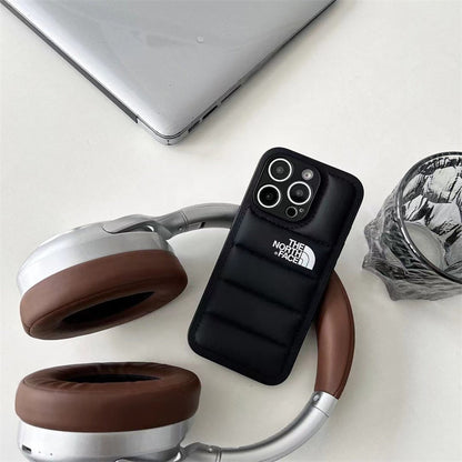 Luxury Fashion Leather The North Face Phone Case For iPhone