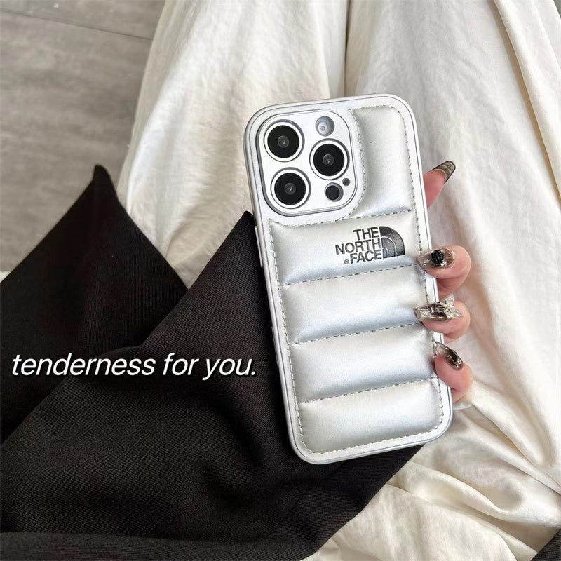 Luxury Fashion Leather The North Face Phone Case For iPhone