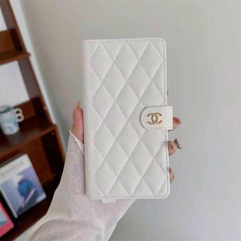 Premium Chanel Leather Wallet Leather Crossbody Bag Apple iPhone Case