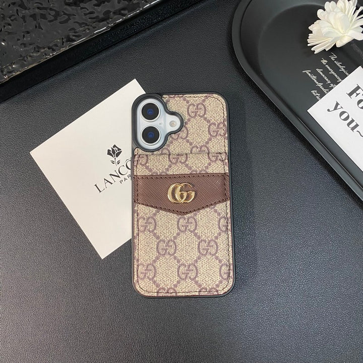 Luxury Case with  CARD BAG IPHONE CASE