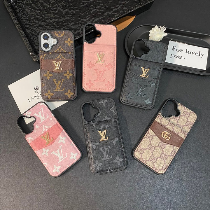 Luxury Case with  CARD BAG IPHONE CASE