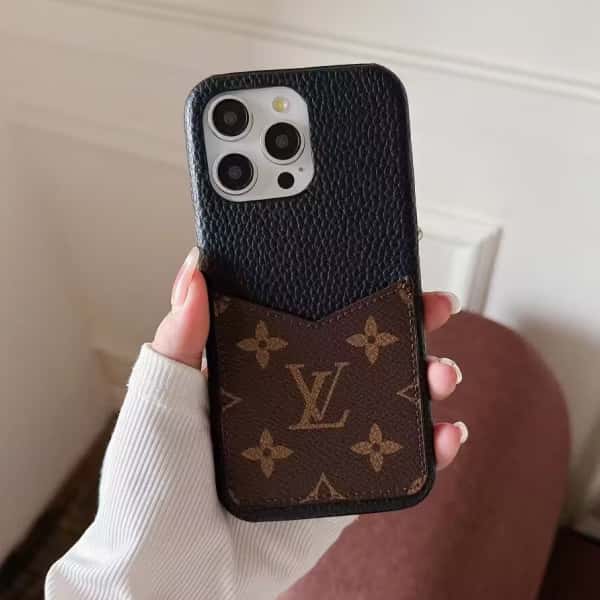 Leather Card Slot Case For iPhone 16 15 14 Case