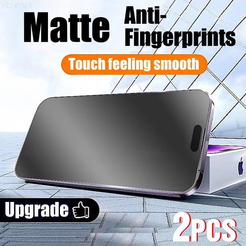 2Pcs Matte 9H Tempered Glass