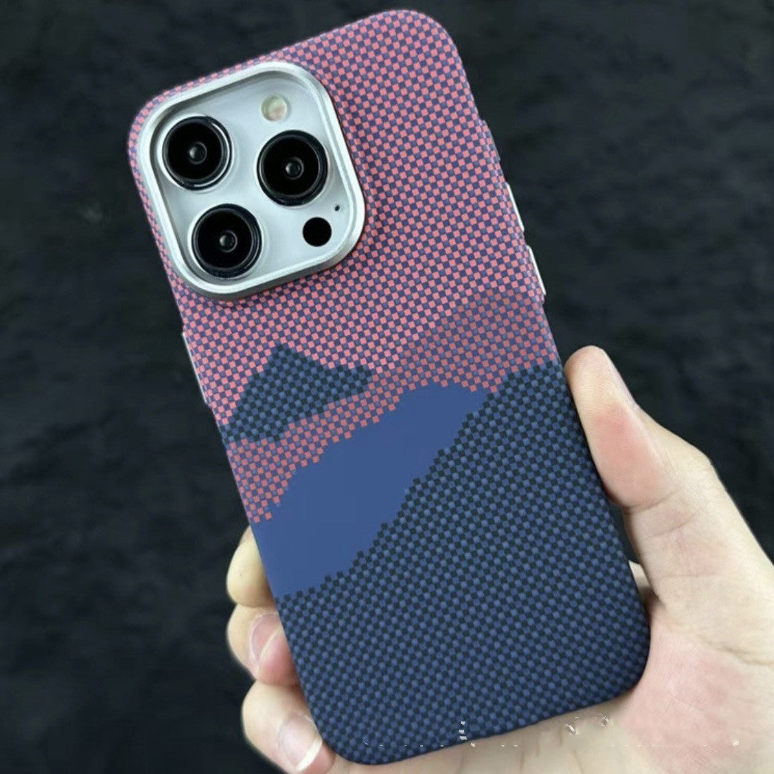 Kevlar pattern Magnetic Cover