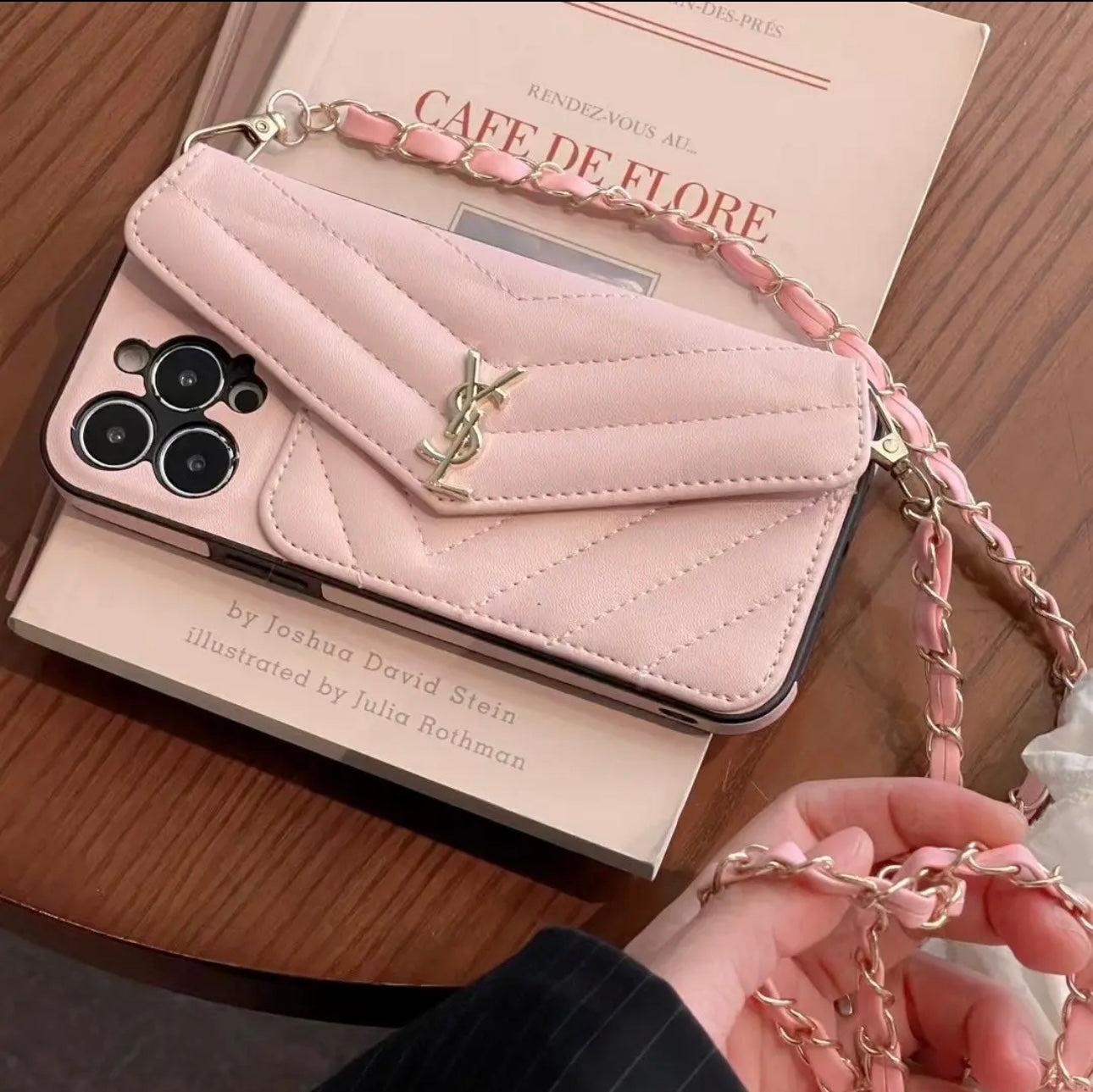 YSL Luxurious iPhone Case With chain