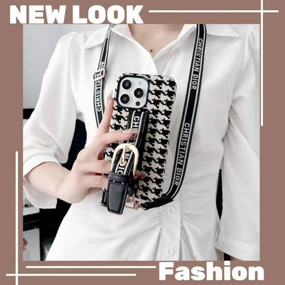 Lady Phone Case With Lanyard For iPhone