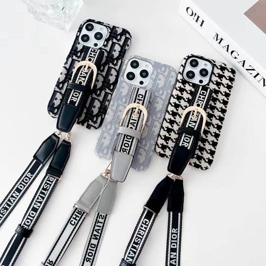 Lady Phone Case With Lanyard For iPhone