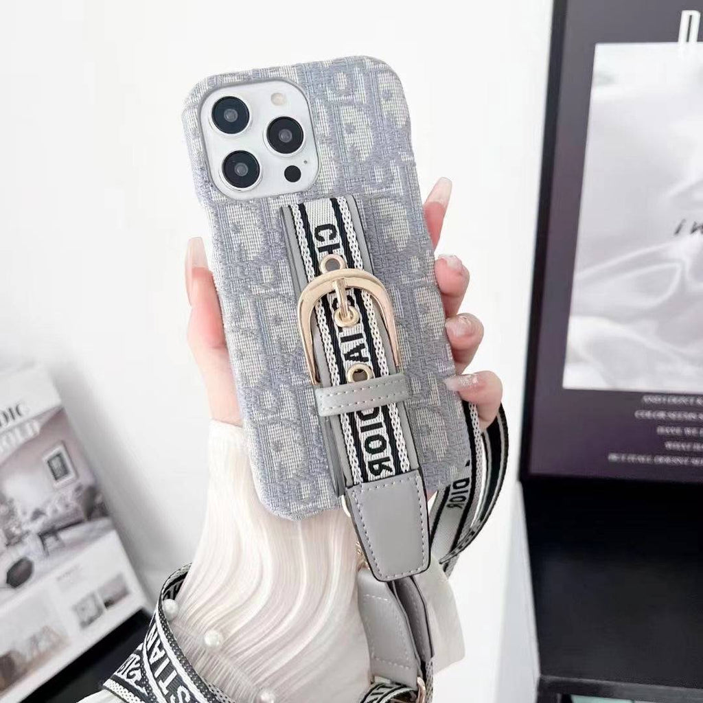 Lady Phone Case With Lanyard For iPhone