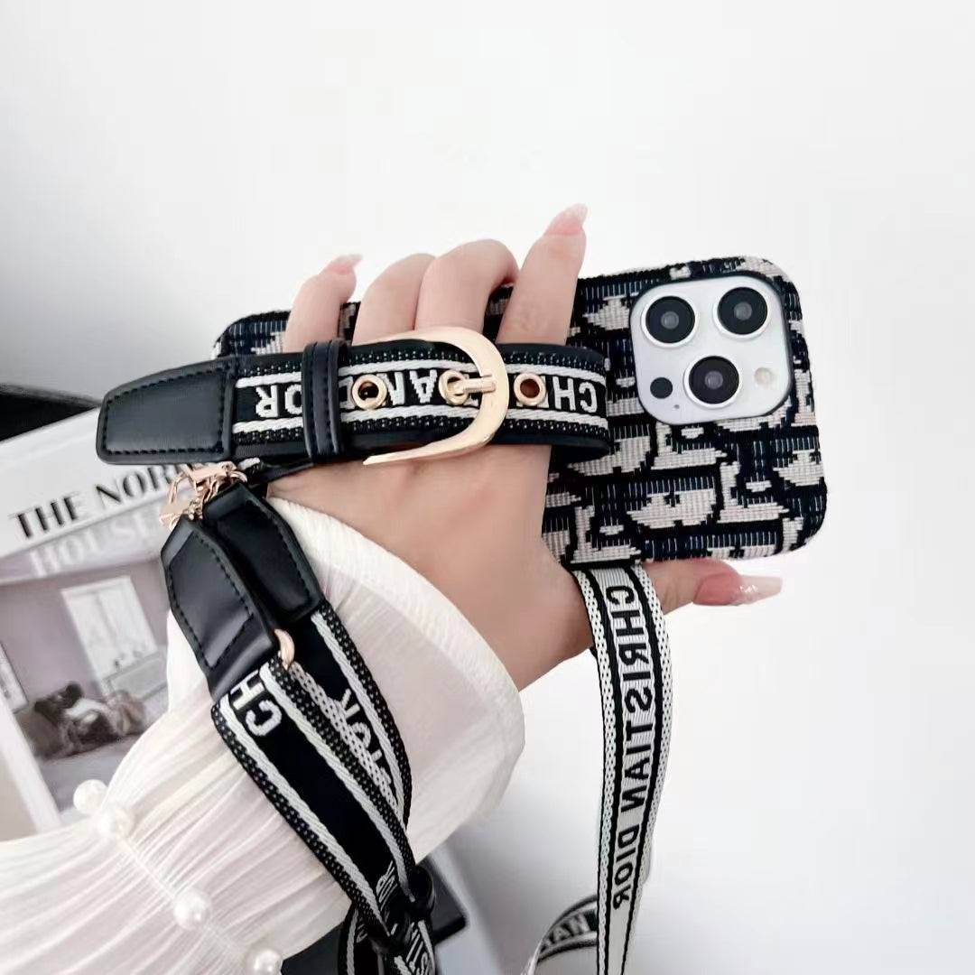 Lady Phone Case With Lanyard For iPhone