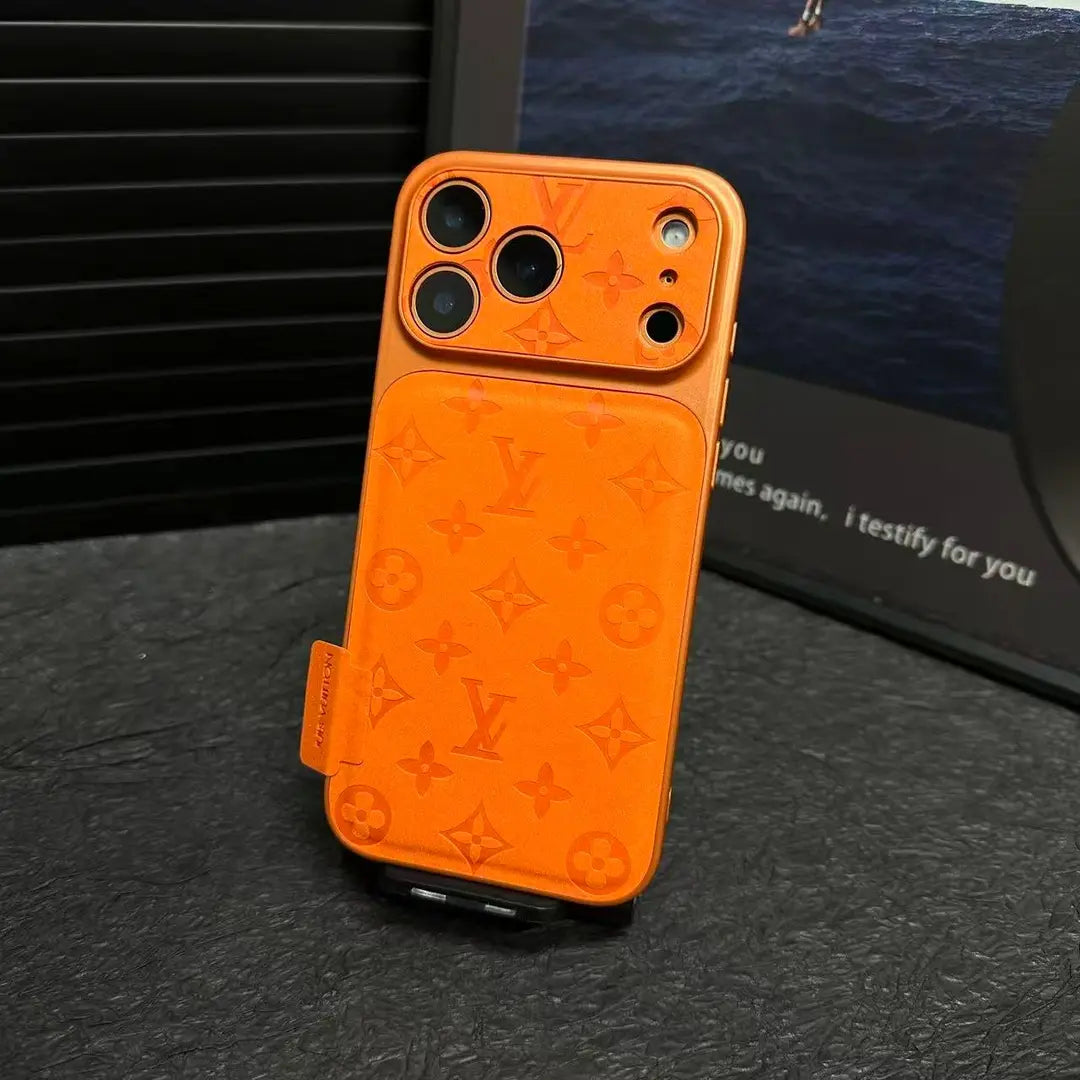 Premium LV Microfiber Leather iPhone Case